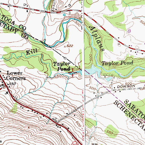 Topographic Map of Crabb Kill, NY