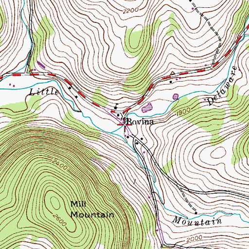 Topographic Map of Crescent Hollow, NY
