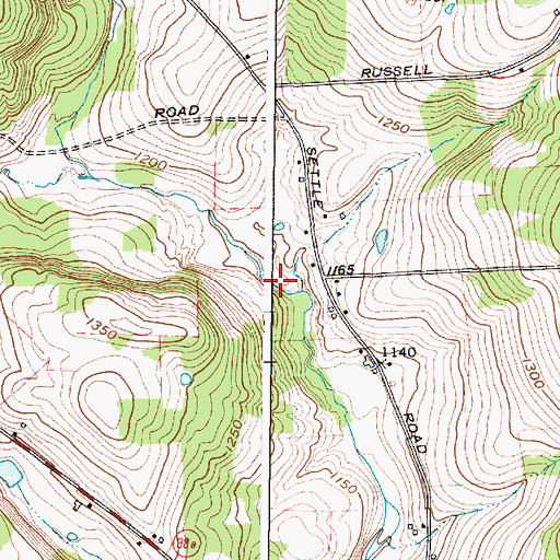 Topographic Map of Crocker Creek, NY