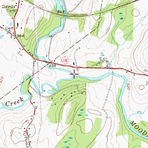 Topographic Map of Cromline Creek, NY