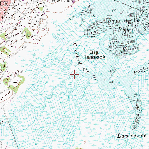 Topographic Map of Crooked Creek, NY