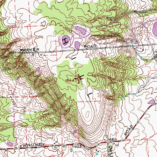 Topographic Map of Crow Hill, NY