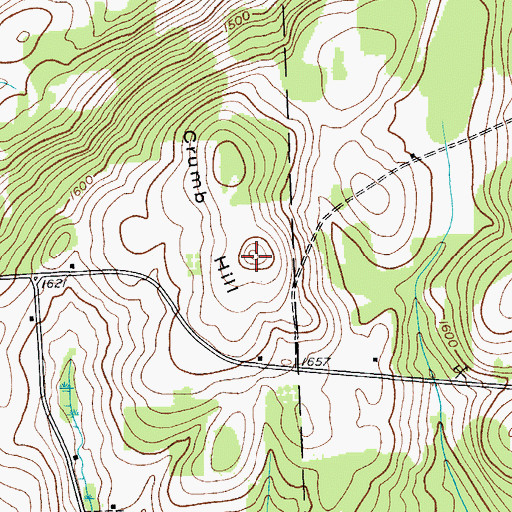 Topographic Map of Crumb Hill, NY