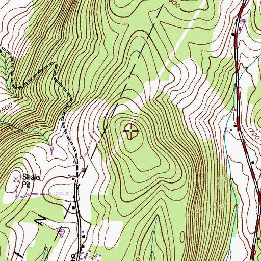 Topographic Map of Crumhorn Mountain, NY