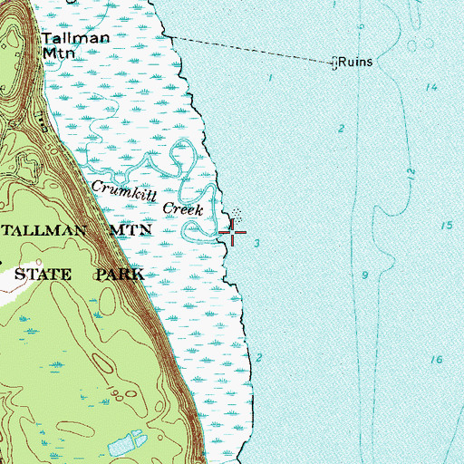 Topographic Map of Crumkill Creek, NY