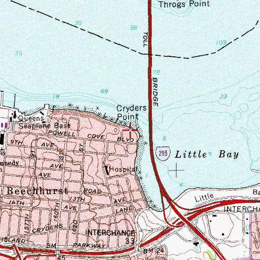 Topographic Map of Cryders Point, NY