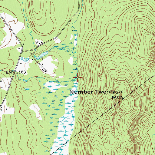 Topographic Map of Crystal Brook, NY