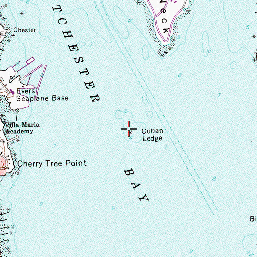 Topographic Map of Cuban Ledge, NY