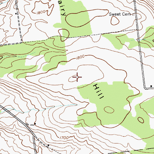 Topographic Map of Dairy Hill, NY