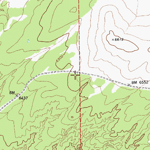 Topographic Map of Pine Springs, AZ