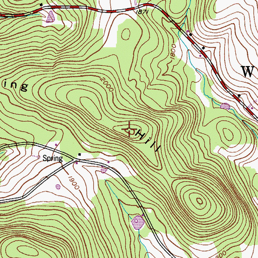 Topographic Map of Darling Hill, NY