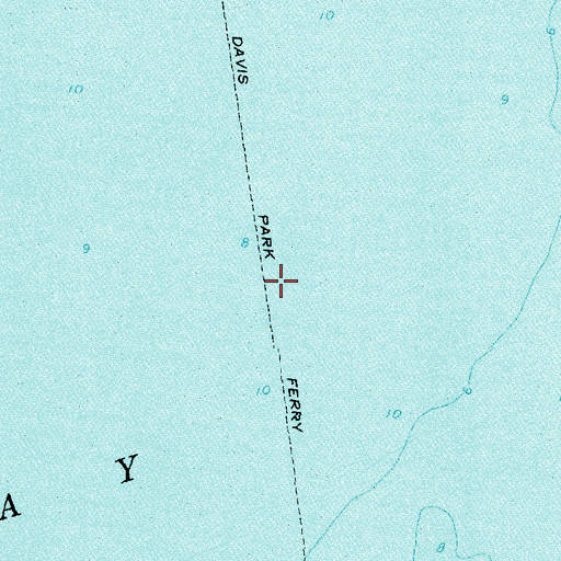 Topographic Map of Davis Park Ferry, NY