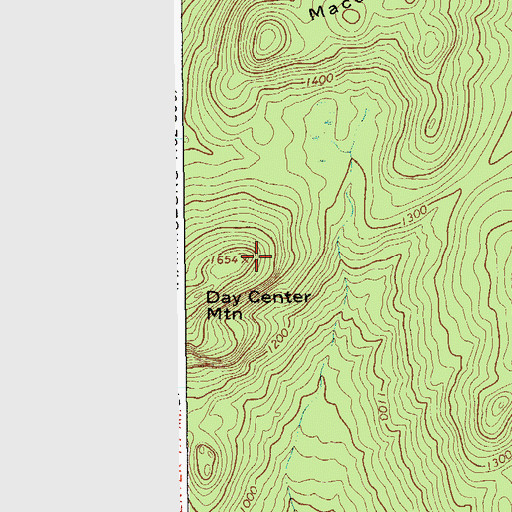 Topographic Map of Day Center Mountain, NY