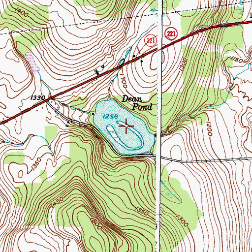 Topographic Map of Dean Pond, NY