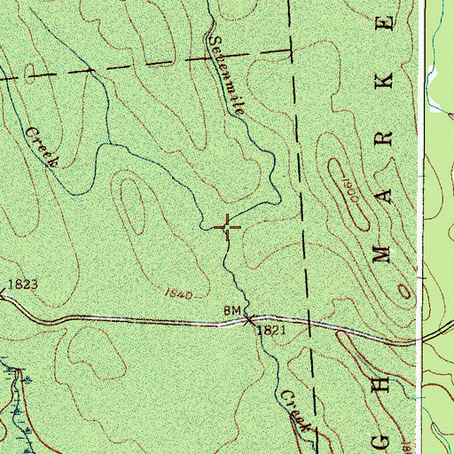 Topographic Map of Deep Creek, NY