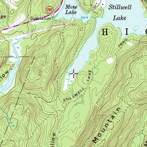 Topographic Map of Deep Hollow, NY