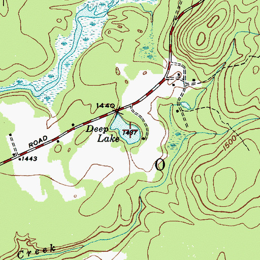 Topographic Map of Deep Lake, NY
