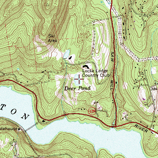 Topographic Map of Deer Pond, NY