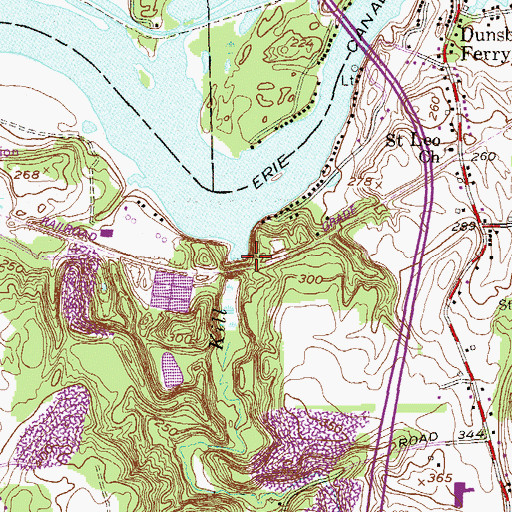 Topographic Map of Delphus Kill, NY