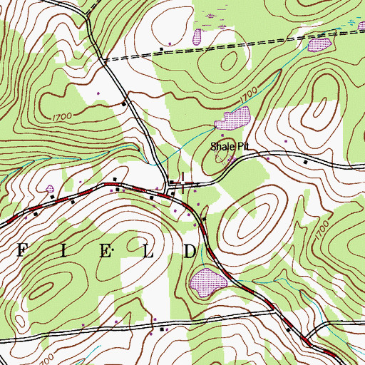 Topographic Map of Deming School (historical), NY