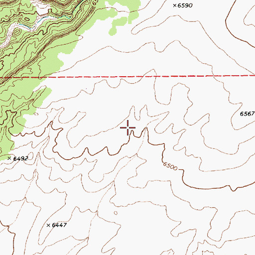 Topographic Map of Pine Springs Well, AZ