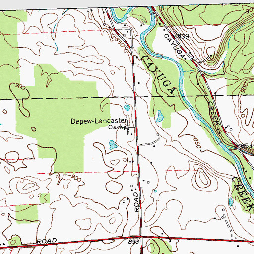 Topographic Map of Depew-Lancaster Camp, NY