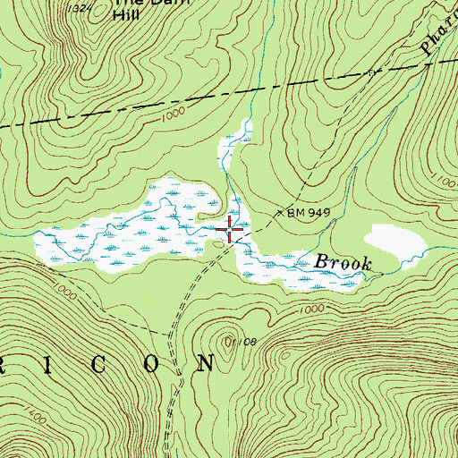 Topographic Map of Desolate Brook, NY