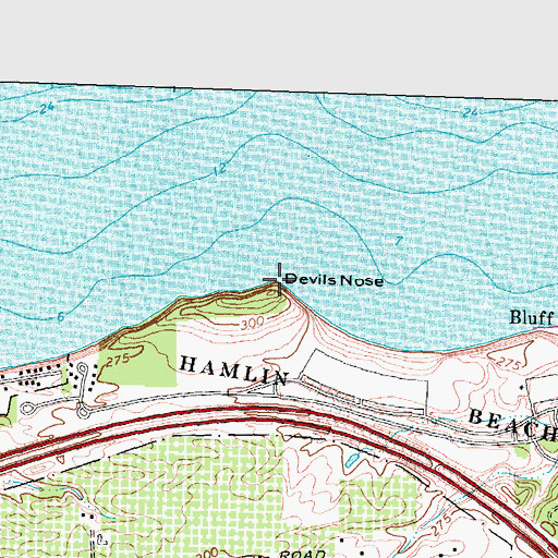 Topographic Map of Devils Nose, NY