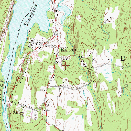 Topographic Map of Anna Devine School, NY