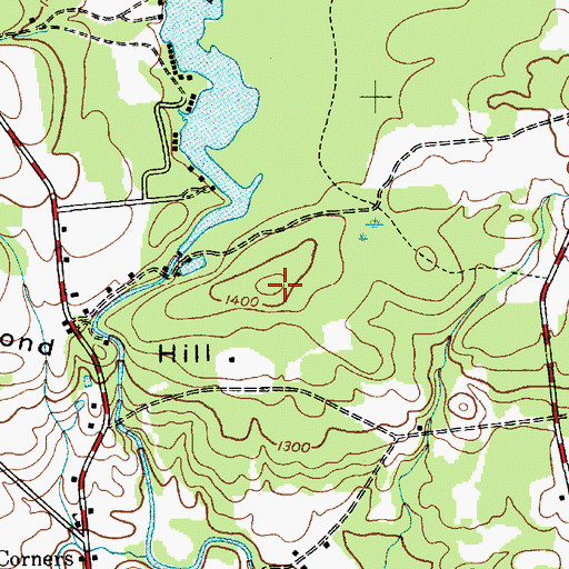 Topographic Map of Diamond Hill, NY