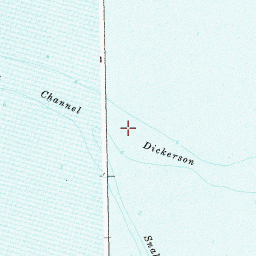 Topographic Map of Dickerson Channel, NY