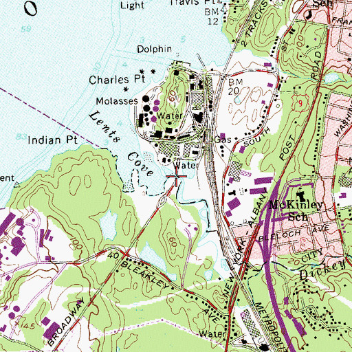 Topographic Map of Dickey Brook, NY