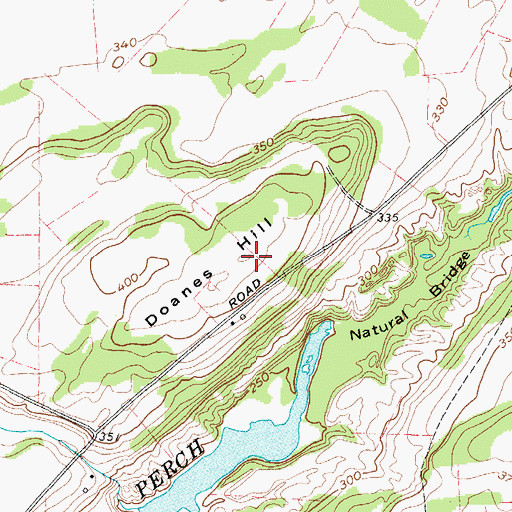 Topographic Map of Doanes Hill, NY