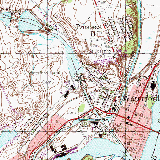 Topographic Map of Dock Number Three, NY