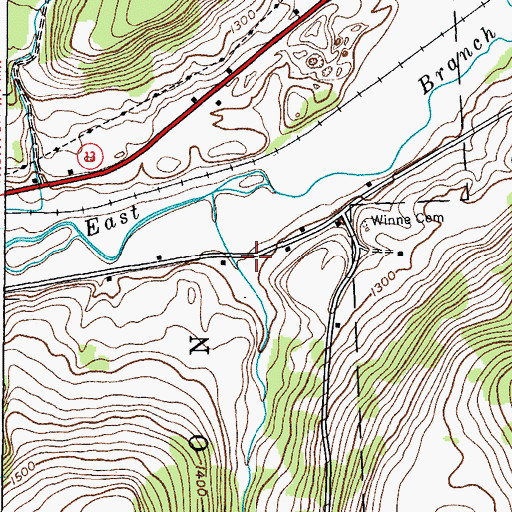 Topographic Map of Dog Hollow, NY