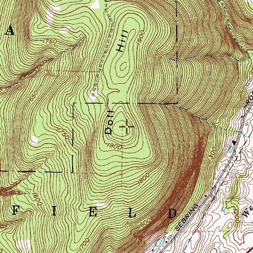 Topographic Map of Doll Hill, NY