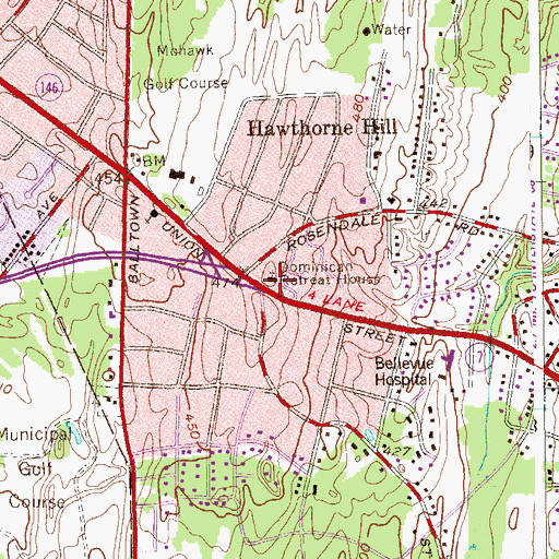 Topographic Map of Our Lady of Grace Dominican Retreat House, NY