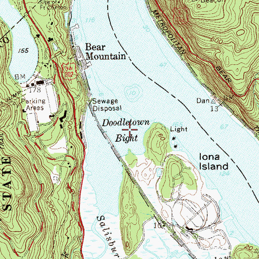 Topographic Map of Doodletown Bight, NY