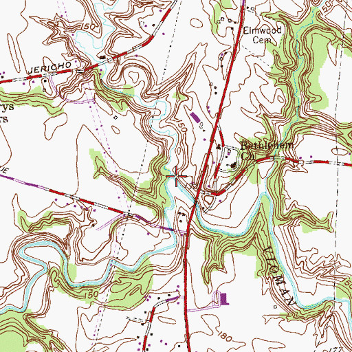 Topographic Map of Dowers Kill, NY