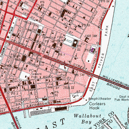 Topographic Map of Luther Gulick Playground, NY
