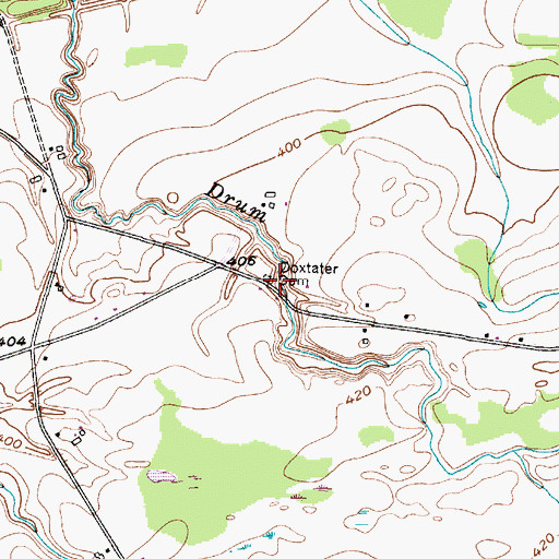 Topographic Map of Doxtater Cemetery, NY