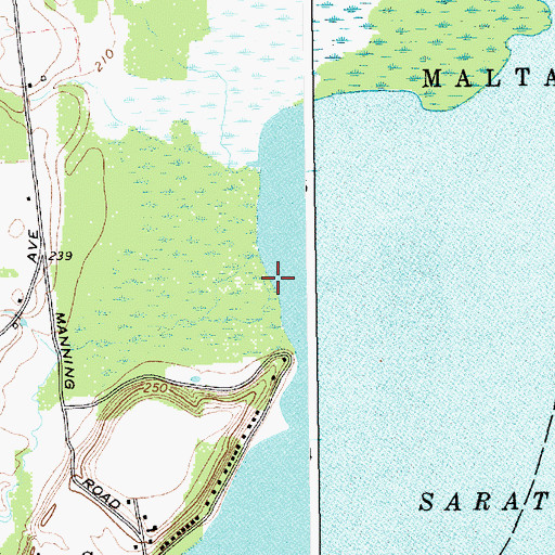 Topographic Map of Drummond Creek, NY
