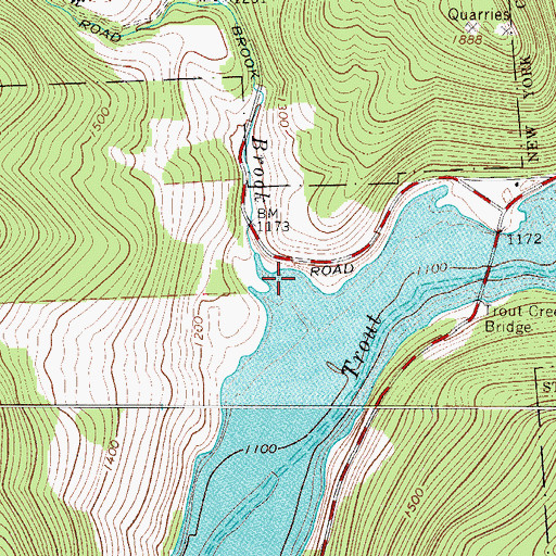 Topographic Map of Dry Brook, NY