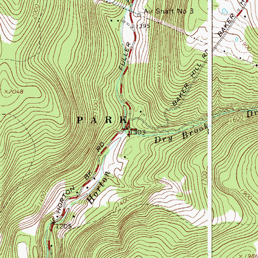 Topographic Map of Dry Brook, NY