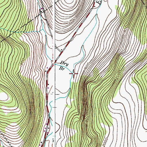 Topographic Map of Dry Brook, NY