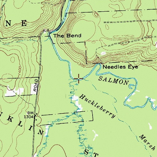 Topographic Map of Duane Stream, NY