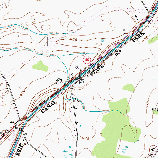 Topographic Map of Dumbarton, NY