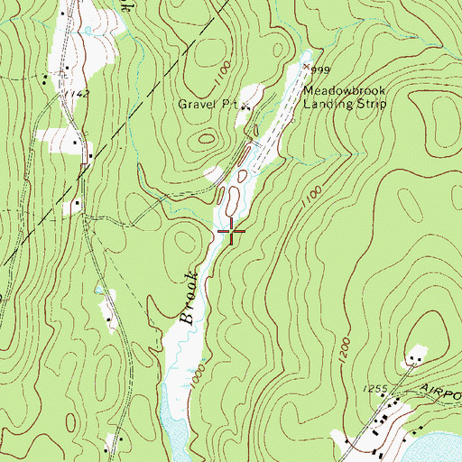 Topographic Map of Dunn Brook, NY