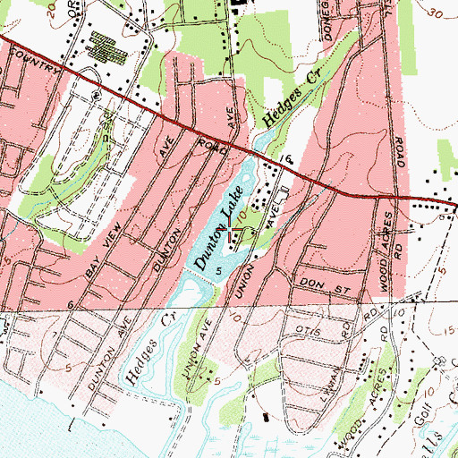 Topographic Map of Dunton Lake, NY