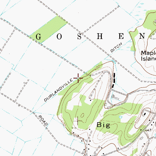 Topographic Map of Durlandville Ditch, NY